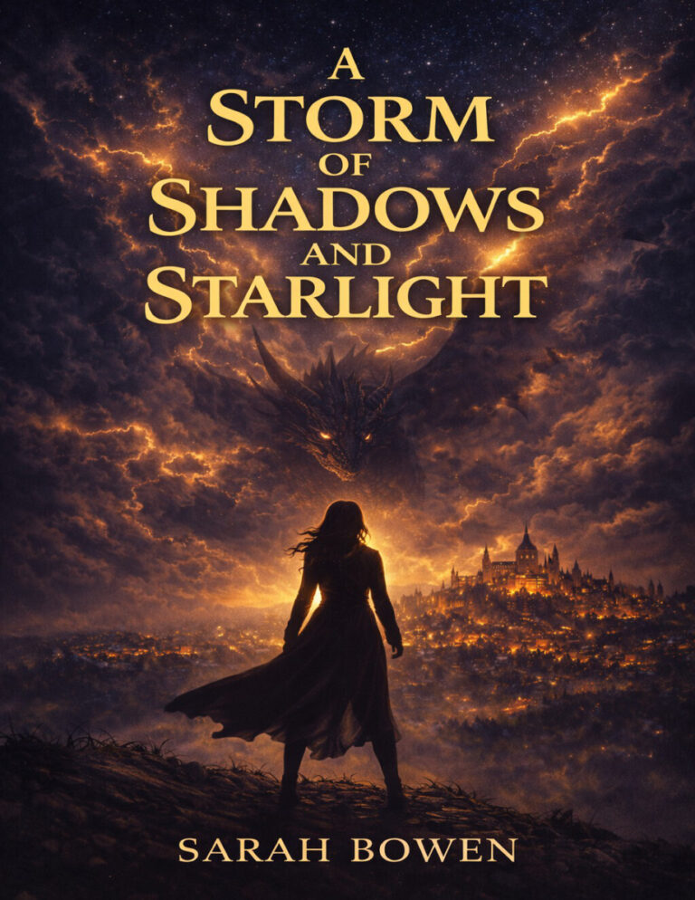 A Storm of Shadows and Starlight Sarah Bowen Kitap Kapağı