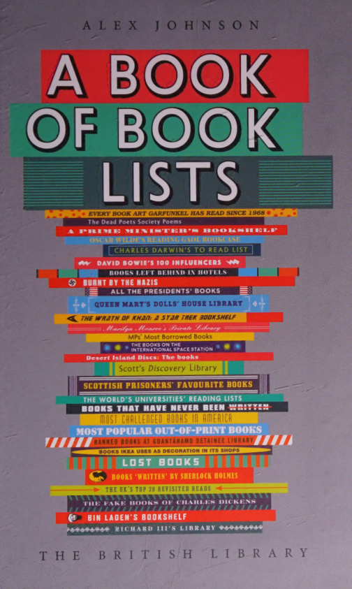 A book of book lists Alex Johnson Kitap Kapağı