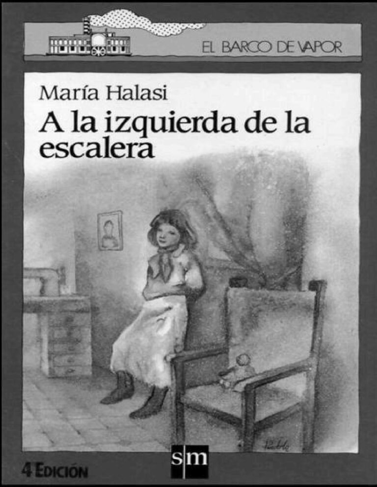 A la izquierda de la escalera Halasi Maria Kitap Kapağı