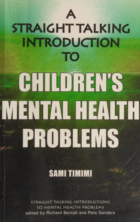 A Straight-Talking Introduction to Children's Mental Health Problems PDF Download