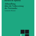Abhandlung uber die Verbesserung des Verstande German Edition Baruch De Spinoza Kitap Kapağı