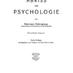 Abriss der Psychologie German Edition Hermann Ebbinghaus Kitap Kapağı