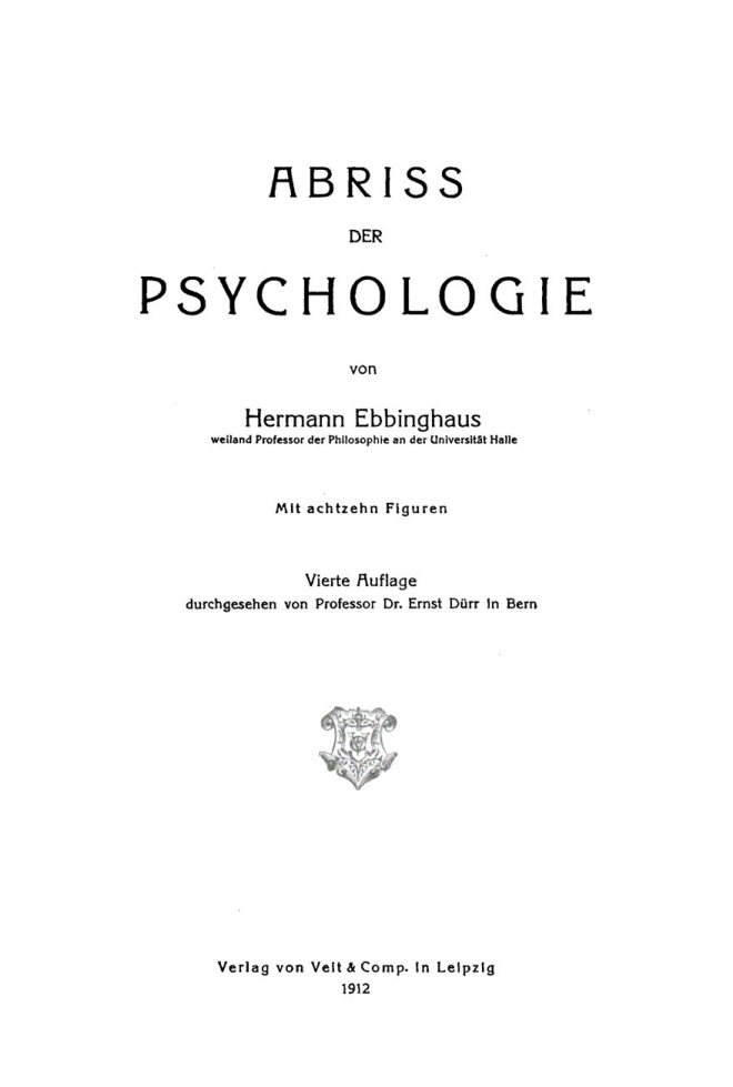 Abriss der Psychologie PDF Download