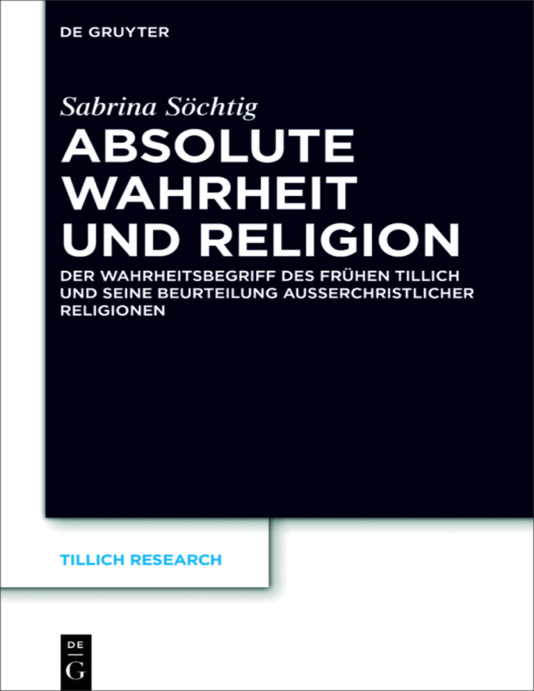 Absolute Wahrheit und Religion German Edition Sabrina Sochtig Kitap Kapağı