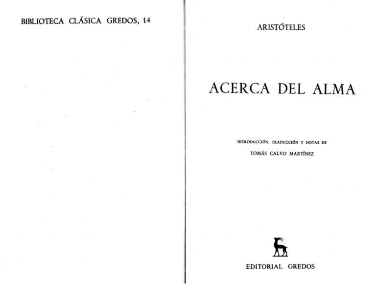 Acerca del alma Aristoteles Kitap Kapağı