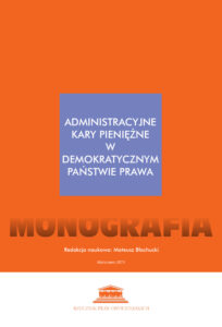 Administracyjne kary pieniężne w demokratycznym państwie prawa Polish Edition Mateusz Błachucki Kitap Kapağı