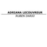 Adriana Lecouvreur Spanish Edition Ruben Dario Kitap Kapağı