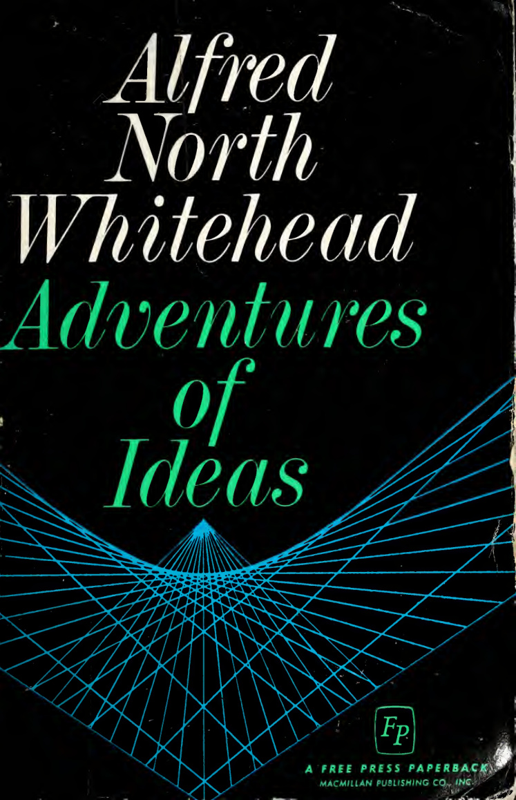Adventures of Ideas Alfred North Whitehead Kitap Kapağı