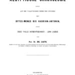 Aegyptische Chronologie basirt auf die vollstandige Reihe der Epochen seit Bytes Menes bis Hadrian Antonin... German Edition Franz Jo Kitap Kapağı