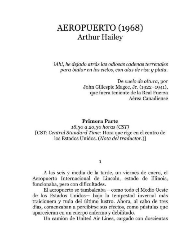 Aeropuerto Arthur Hailey Kitap Kapağı