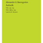 Aesthetik German Edition Alexander G Baumgarten Kitap Kapağı