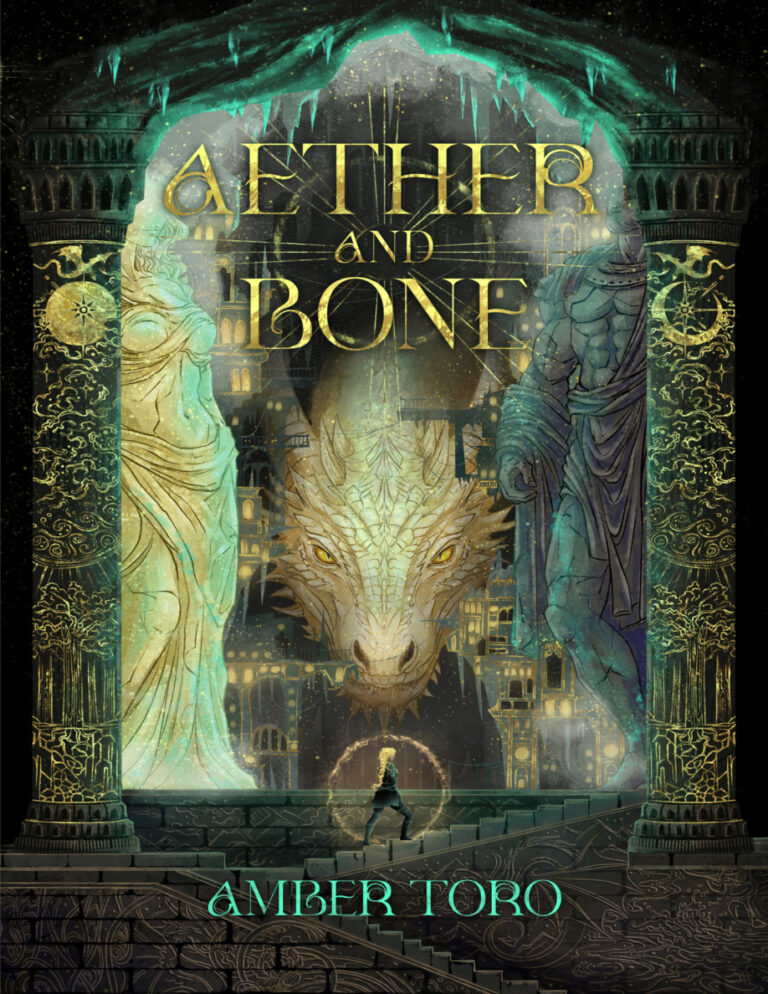 Aether and Bone Amber Toro Kitap Kapağı