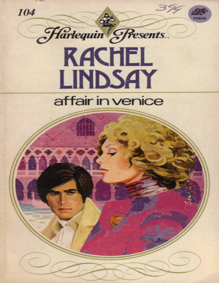 Affair in venice Rachel lindsay Kitap Kapağı