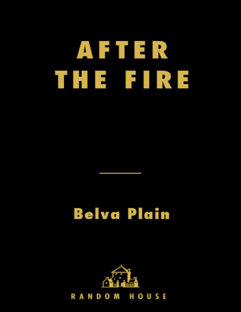 After the fire Belva Plain Kitap Kapağı