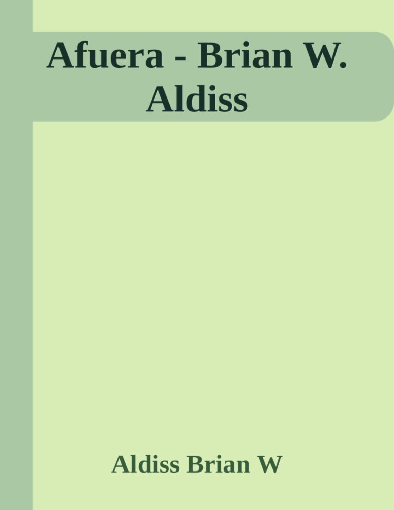 Afuera Aldiss Brian W Kitap Kapağı