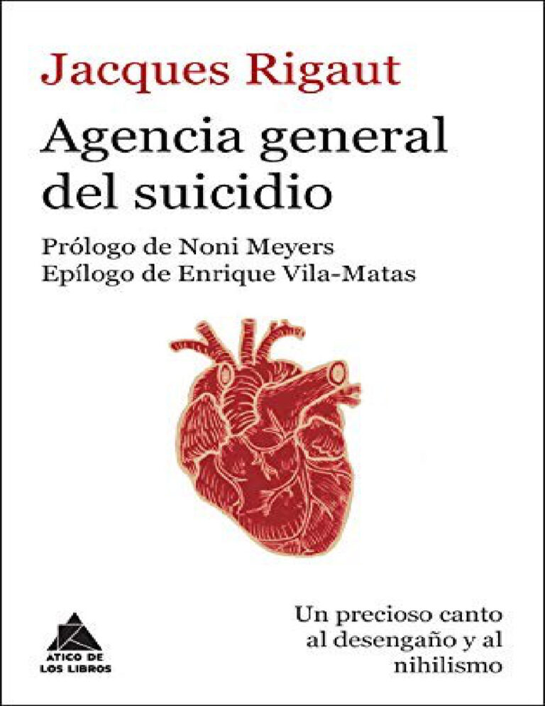 Agencia general del suicidio Jacques Rigaut Kitap Kapağı