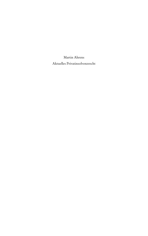 Aktuelles Privatinsolvenzrecht PDF Download