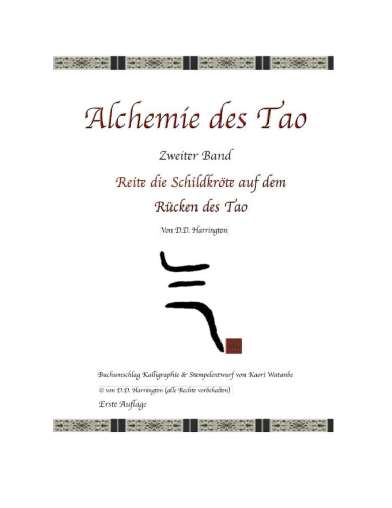 Alchemie Des Tao Zweiter Band German Edition DD Harrington Kitap Kapağı