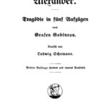 Alexander German Edition Arthur de Gobineau Kitap Kapağı