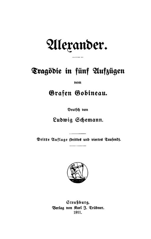 Alexander German Edition Arthur de Gobineau Kitap Kapağı