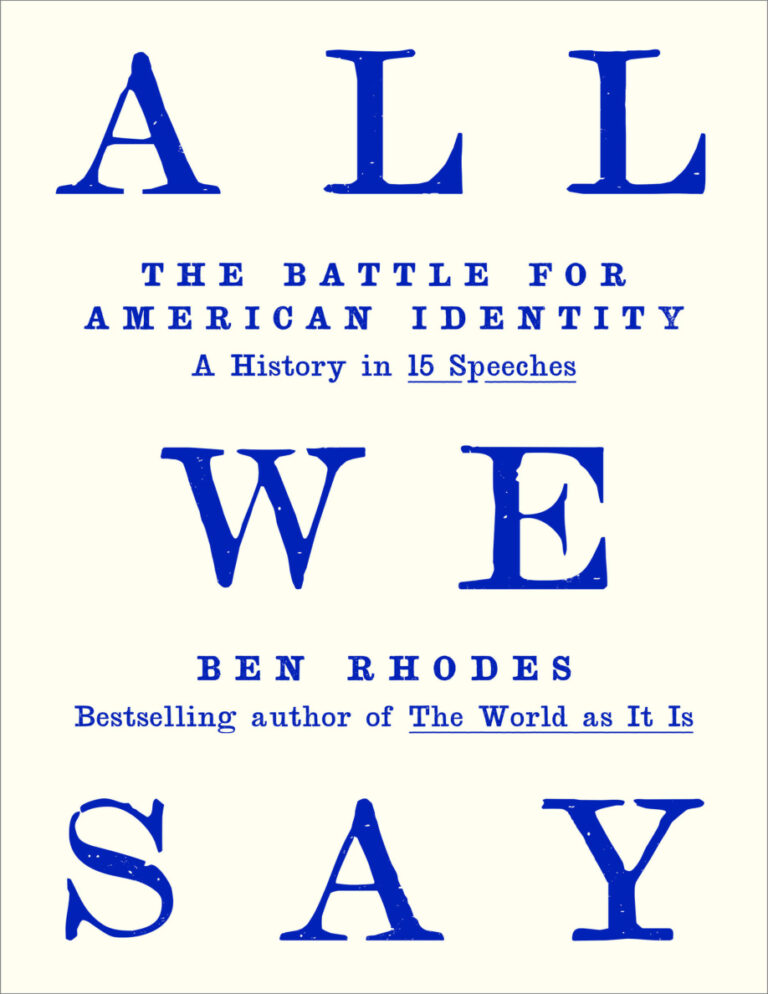 All We Say Ben Rhodes Kitap Kapağı