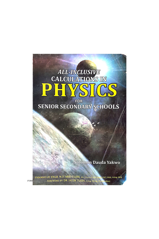 All inclusive calculation in physics Solomon Dauda Yakwo Kitap Kapağı