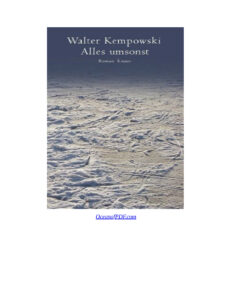 Alles umsonst German Edition Walter Kempowski Kitap Kapağı