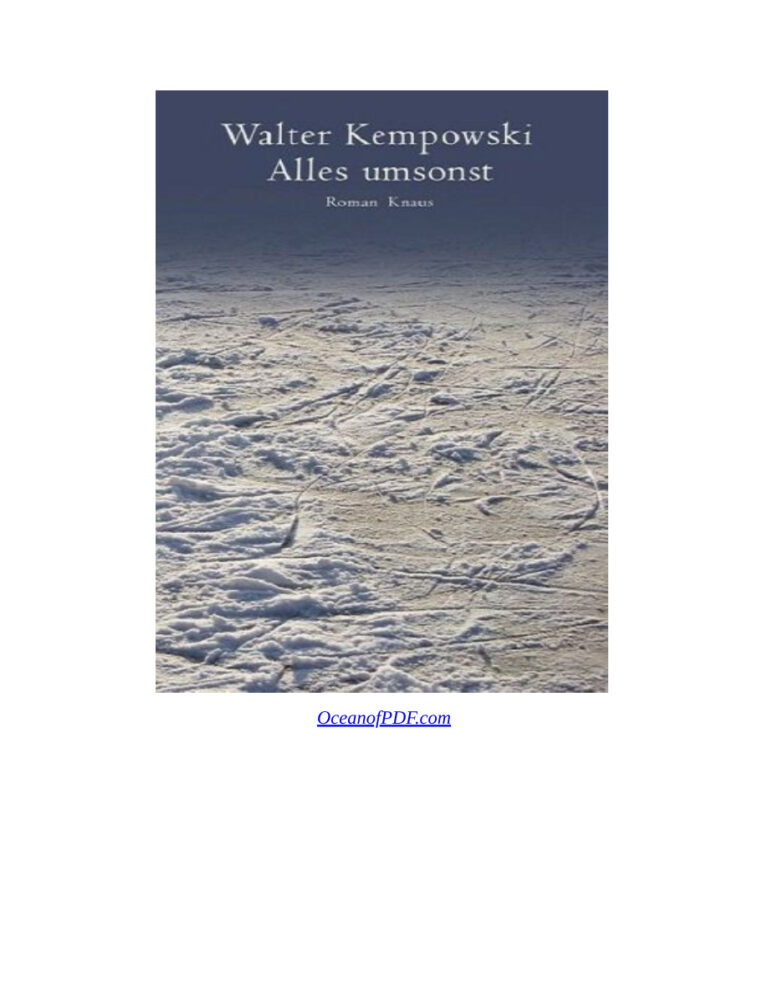Alles umsonst German Edition Walter Kempowski Kitap Kapağı