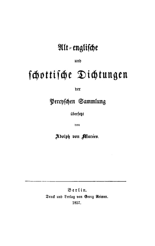 Alt englische und schottische Dichtungen der Percyschen Sammlung German Edition Thomas Percy Kitap Kapağı