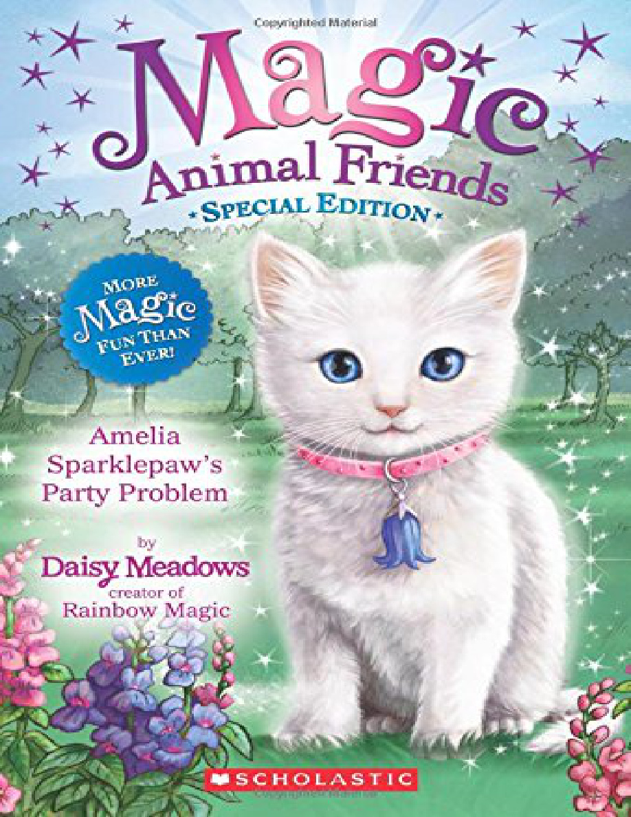 Amelia Sparklepaws Party Problem Daisy Meadows Kitap Kapağı