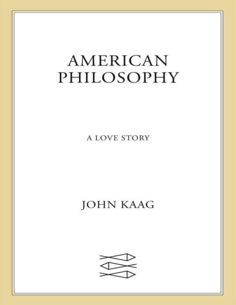 American Philosophy A Love Story John Kaag Kitap Kapağı