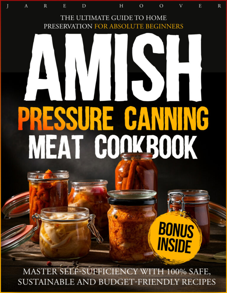 Amish Pressure Canning Meat Cookbook Jared Hoover Kitap Kapağı