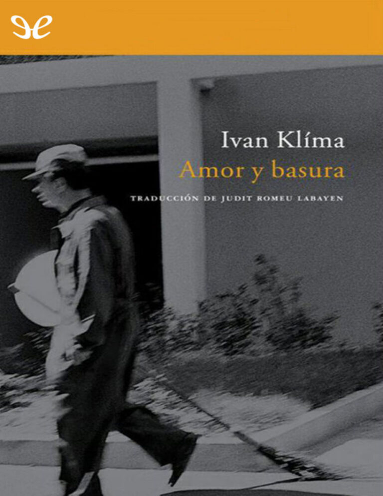 Amor y basura Ivan Klima Kitap Kapağı