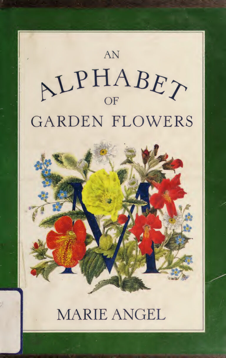 An Alphabet of Garden Flowers Marie Angel Kitap Kapağı