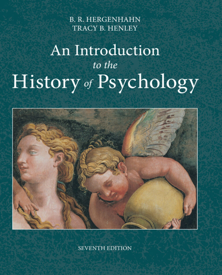 An Introduction to the History of Psychology BR Hergenhahn Kitap Kapağı