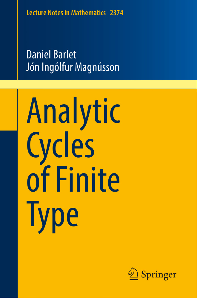 Analytic Cycles of Finite Type Daniel Barlet Kitap Kapağı
