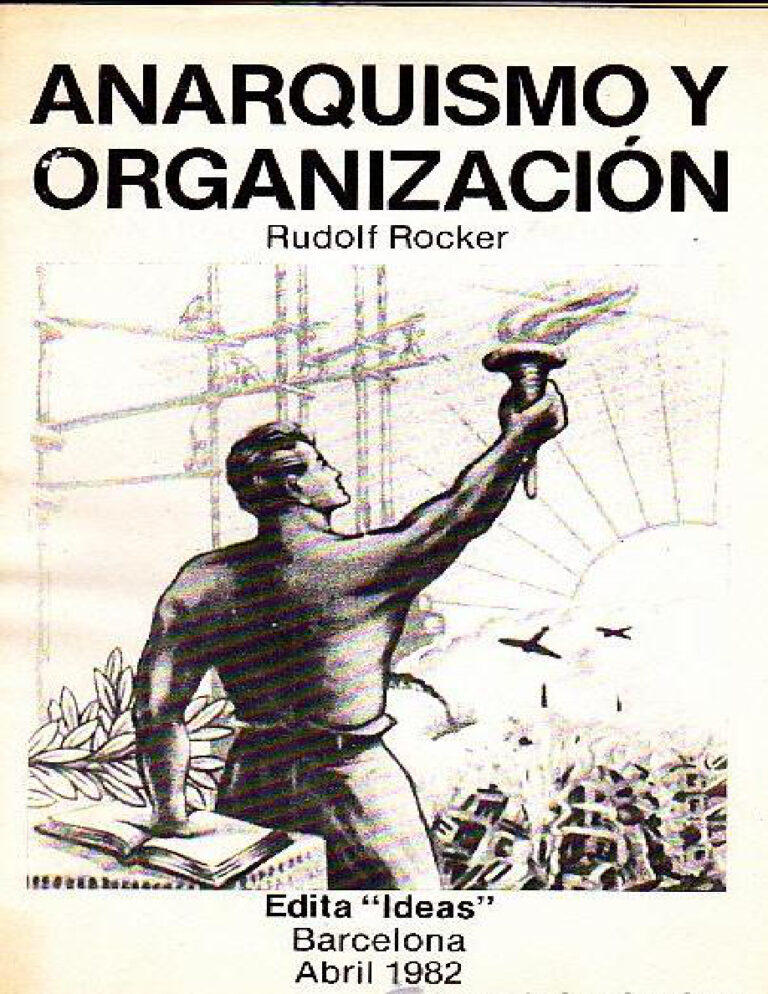 Anarquismo y organizacion Spanish Edition Rudolf Rocker Kitap Kapağı