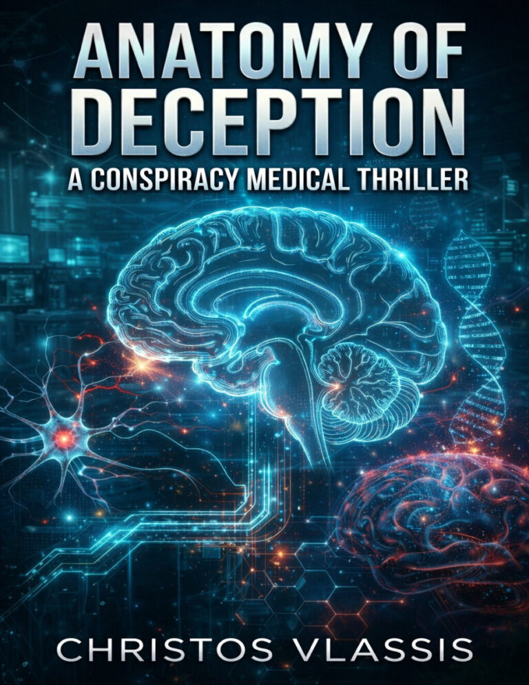 Anatomy of Deception a conspiracy medical thriller Christos Vlassis Kitap Kapağı