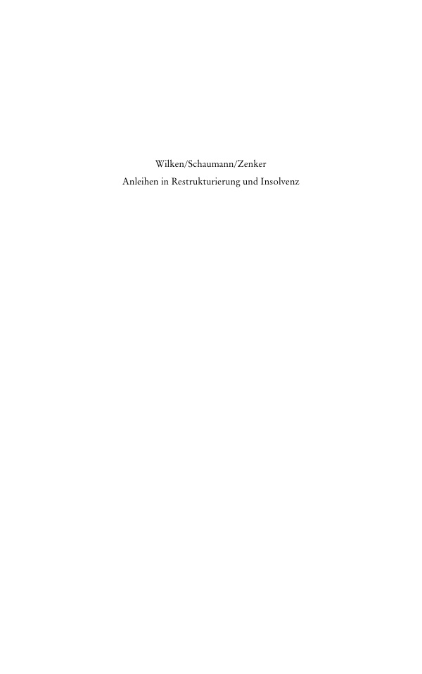 Anleihen in Restrukturierung und Insolvenz German Edition Oliver Wilken Kitap Kapağı