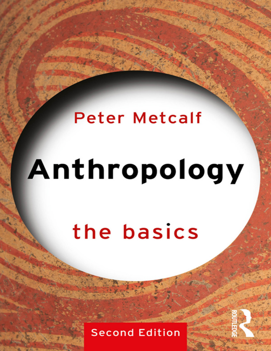 Anthropology The Basics Peter Metcalf Kitap Kapağı