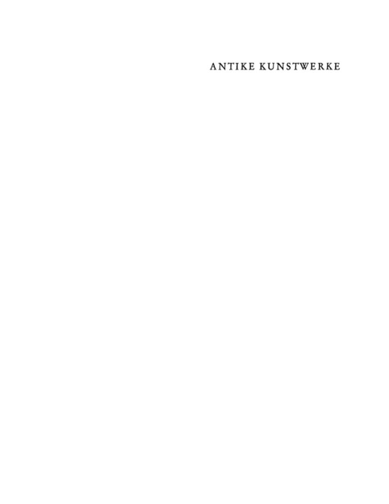 Antike Kunstwerke German Edition Adolf Greifenhagen Kitap Kapağı