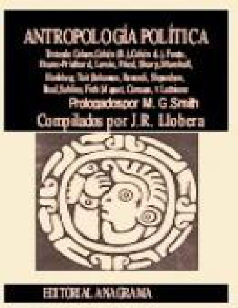 Antropologia politica Spanish Edition Jose Ramon Llobera Kitap Kapağı