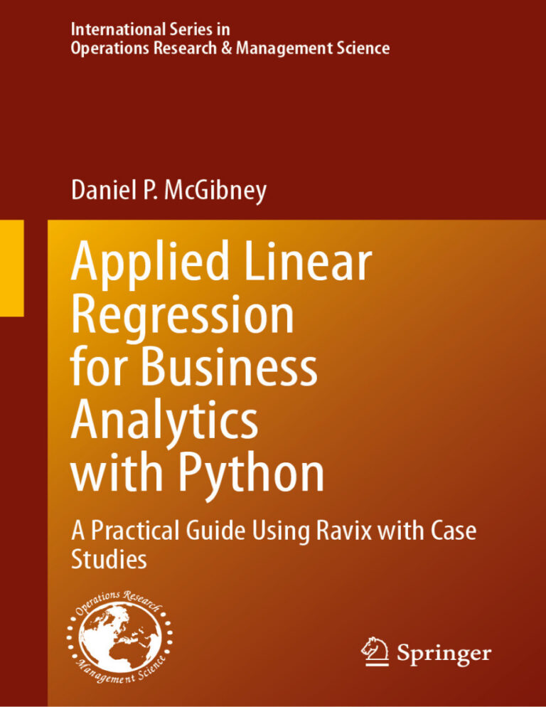 Applied Linear Regression with Python Daniel P McGibney Kitap Kapağı
