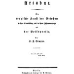 Ariadne German Edition O F Gruppe Kitap Kapağı