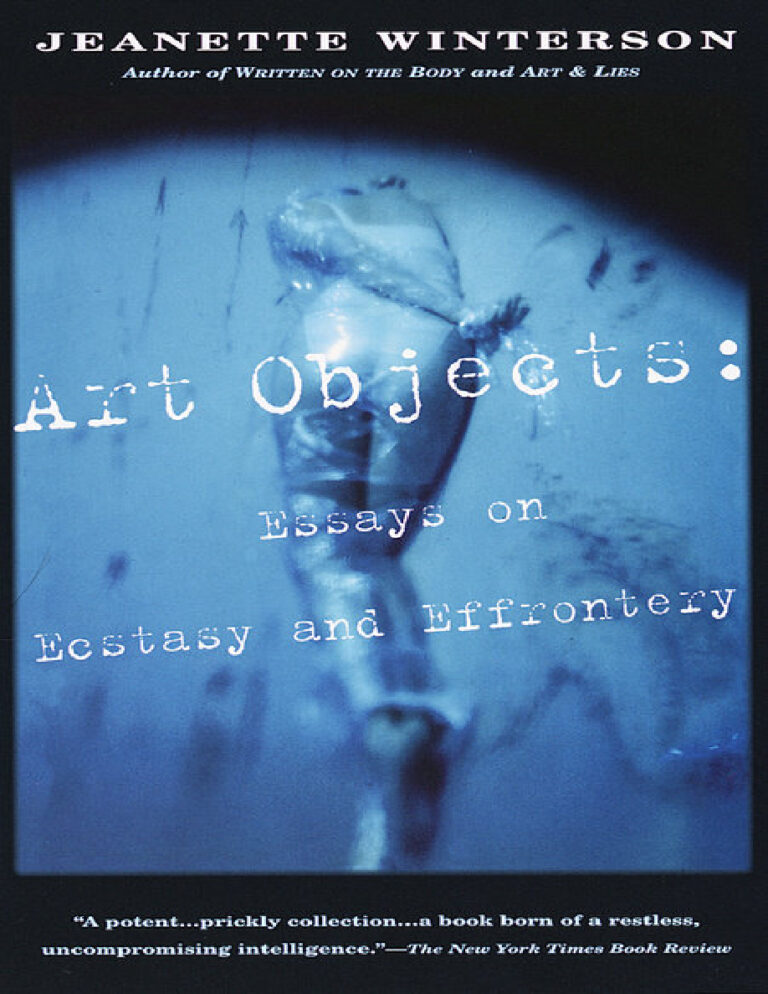 Art Objects Jeanette Winterson Kitap Kapağı