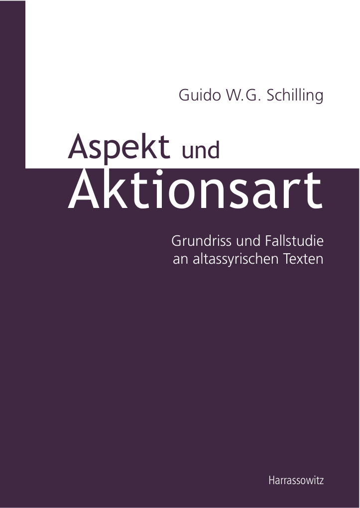 Aspekt und Aktionsart German Edition Guido W G Schilling Kitap Kapağı