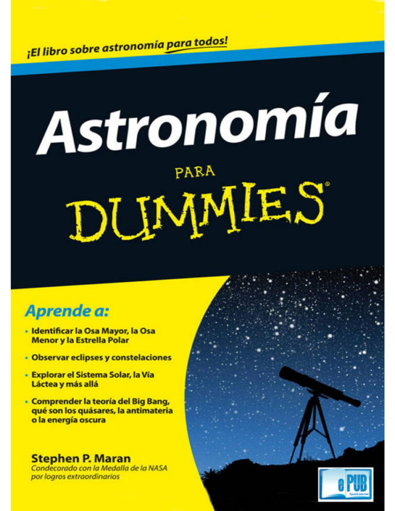 Astronomia para dummies Spanish Edition Stephen P Maran Kitap Kapağı