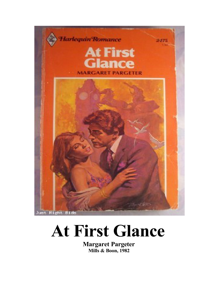 At first glance Margaret pargeter Kitap Kapağı