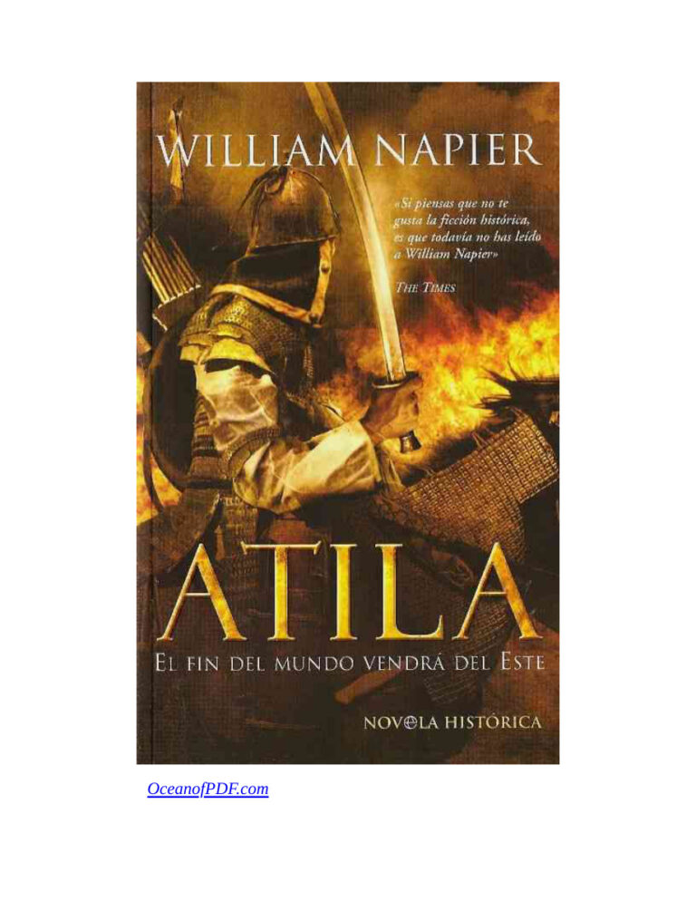 Atila El fin del mundo vendra del este Napier William Kitap Kapağı