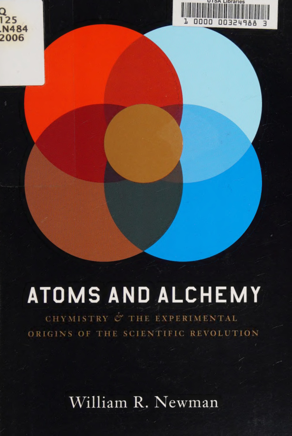 Atoms and Alchemy William Newman Kitap Kapağı